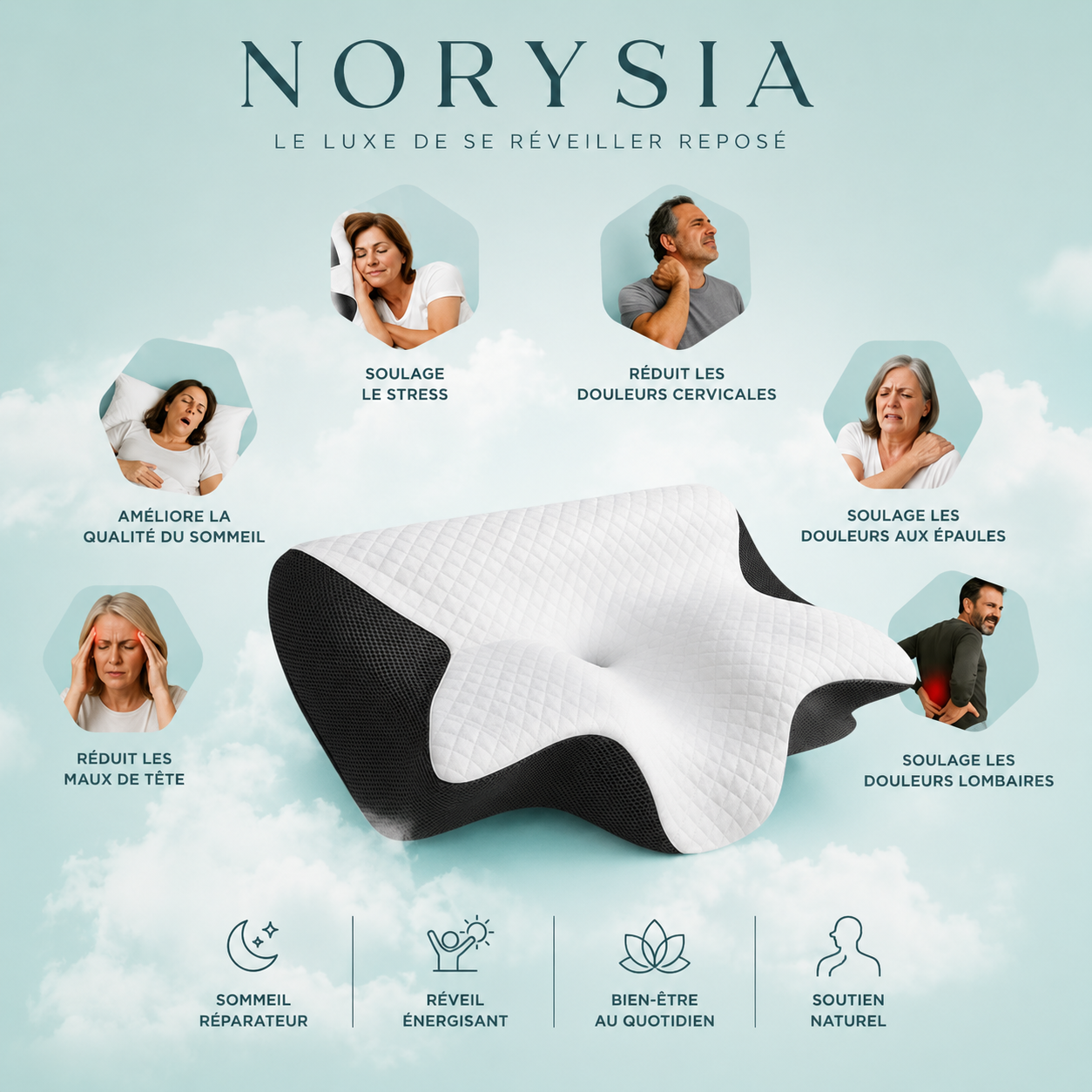 NorySleep™ Oreiller Cervical Premium