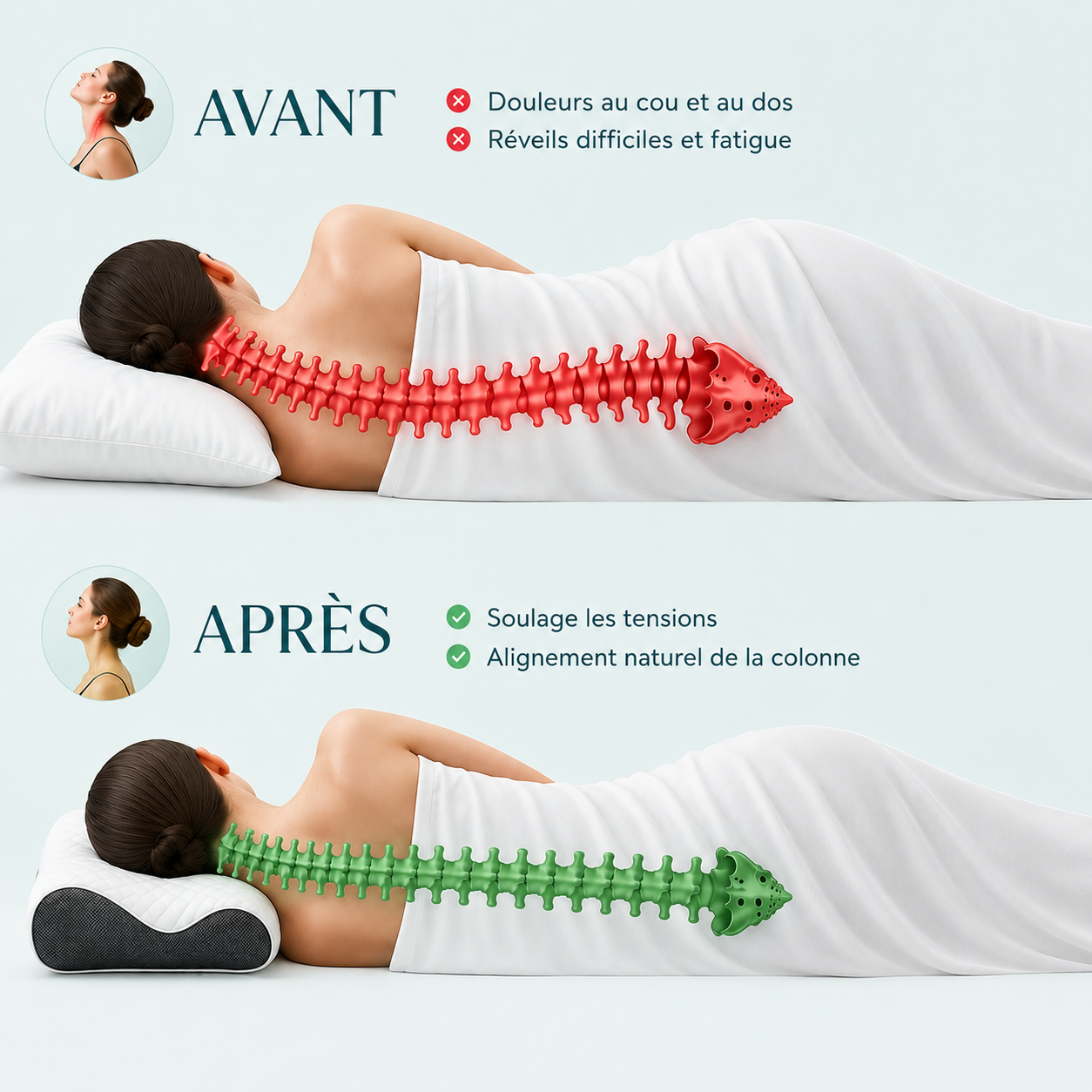 NorySleep™ Oreiller Cervical Premium