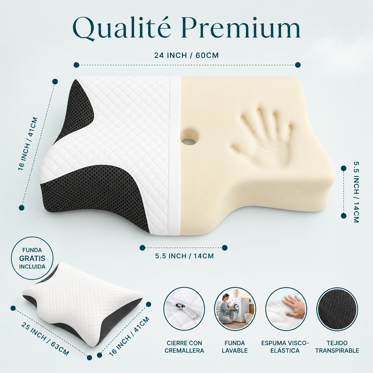 NorySleep™ Oreiller Cervical Premium