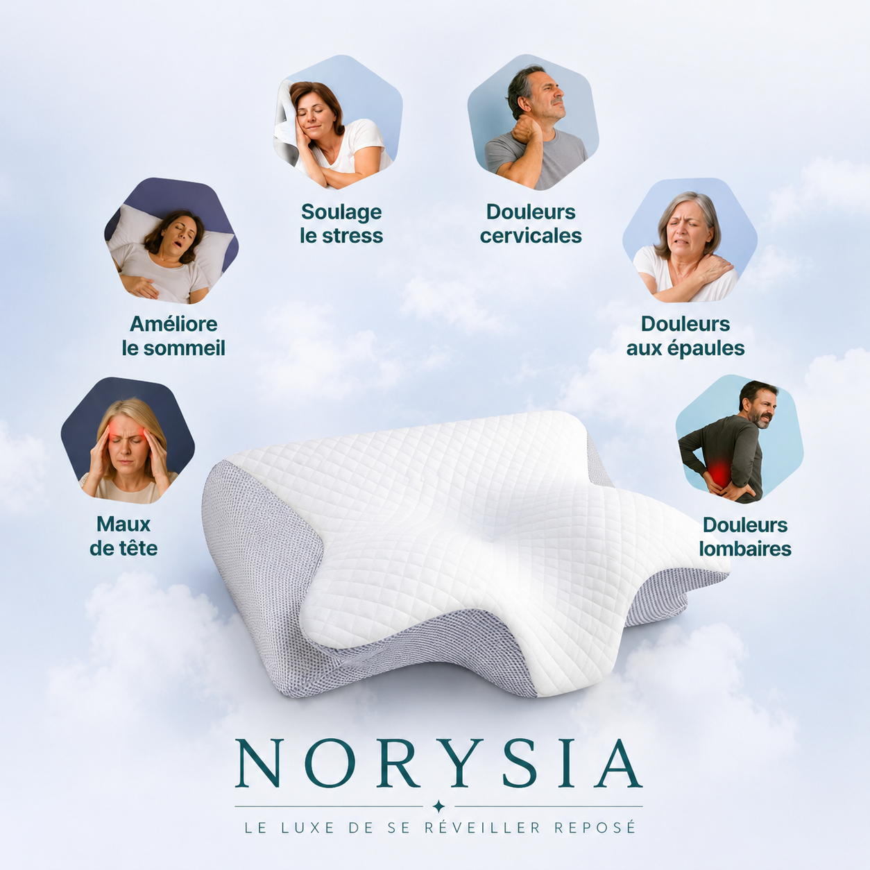NorySleep™ Oreiller Cervical Premium