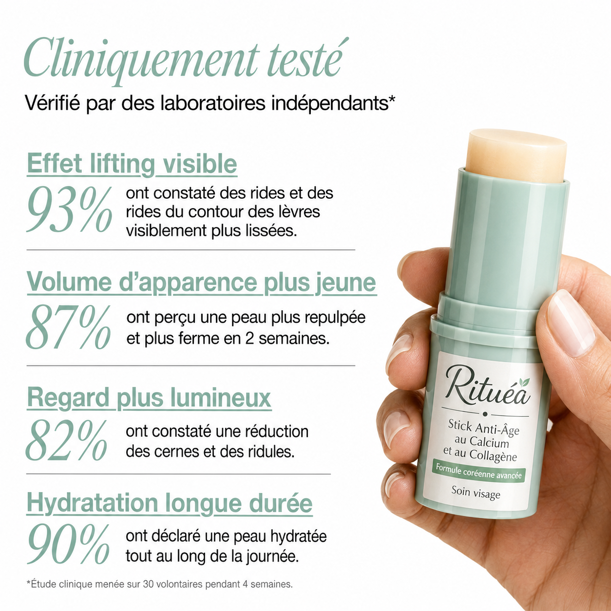 RITUÉA™ — Stick Anti-Âge au Calcium et au Collagène